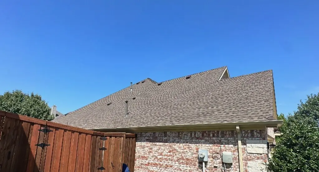 Completed roof replacement project in College Station